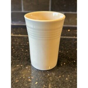 Fiesta Homer Laughlin Water / Juice Tumbler Cup Glass Ivory Cream Fiestaware